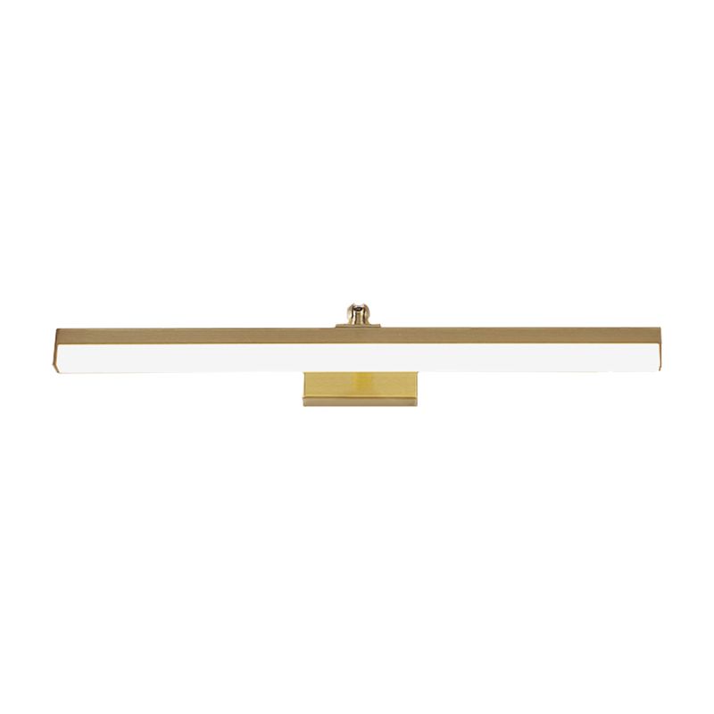 Brass Elongated Wall Mounted Lamp Simplicity LED Metal Vanity Wall Light Fixture