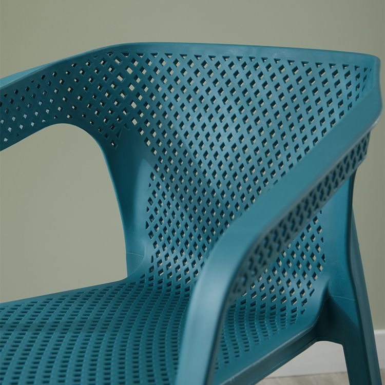 Silla de comedor de plástico de estilo moderno, sillas laterales de comedor apilables para cocina