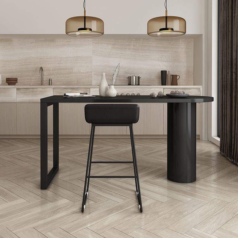 Table du comptoir supérieur en pin de style industriel Tableau de 42 pouces pour le salon