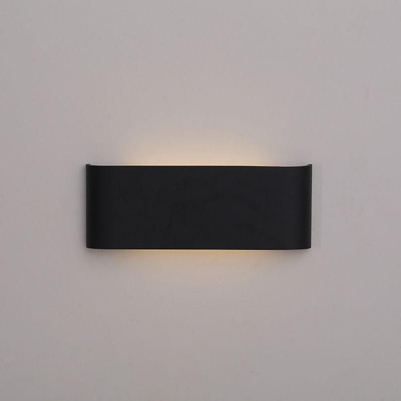 Modern Minimalist in stile minimalista rettangolo montato a parete lampada montata su un illuminazione montata in alluminio per camera da letto
