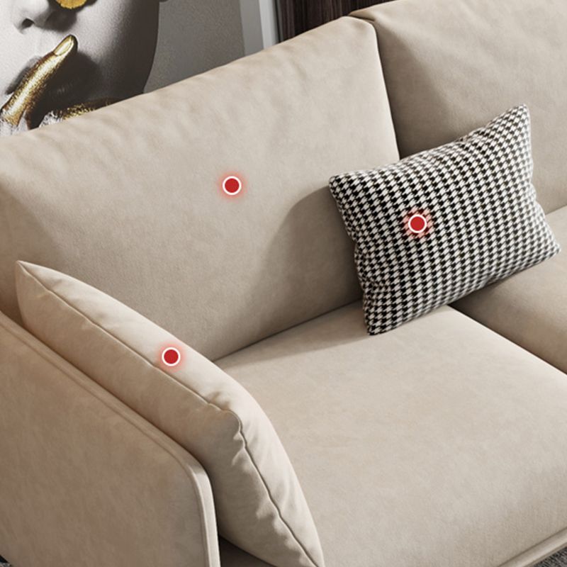 Stationary Living Room Recessed Arm Standard Cushions Contemporary Sofa
