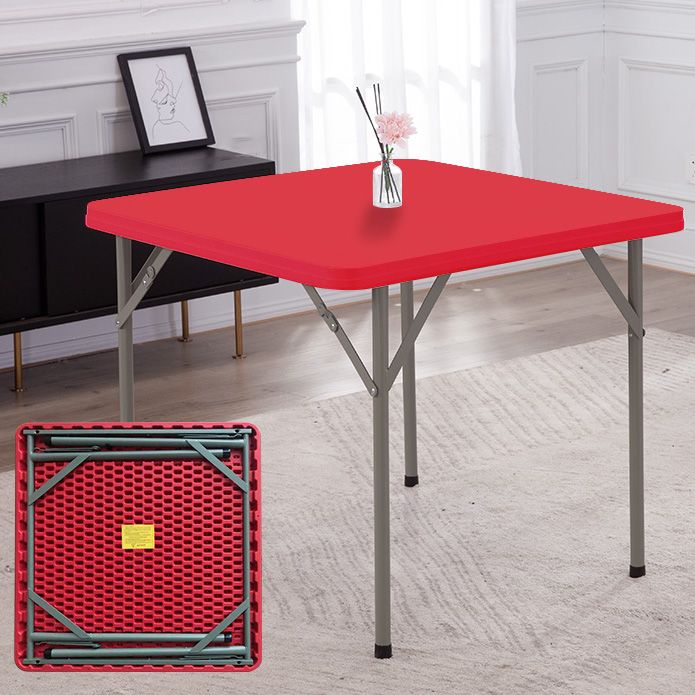 Contemporary Square Dining Table Plastic Folding Catio Table