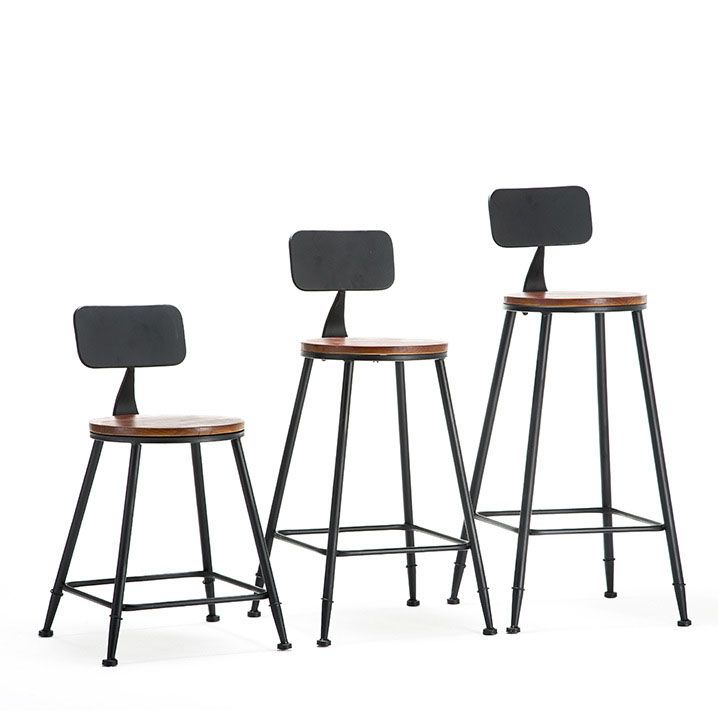 Industrial 1/2/3 Pieces Solid Wood Bar Table Set Round Counter Set