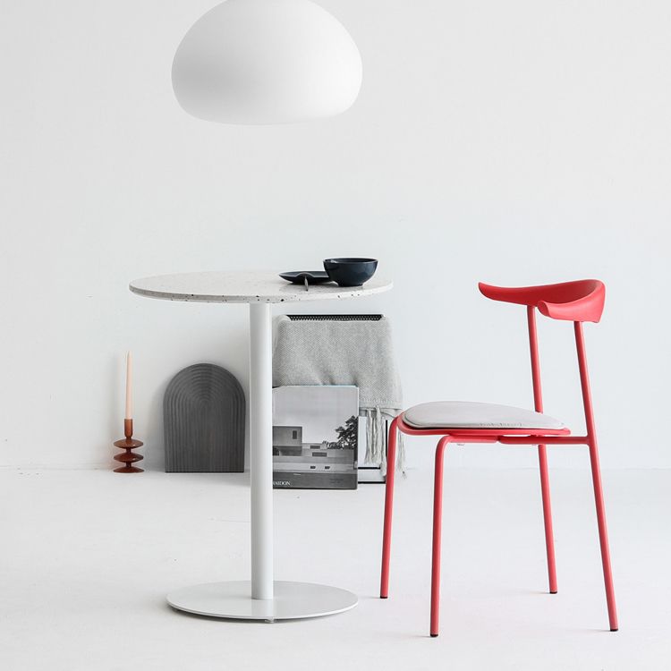 Minimalistische stijl Open achterkant Dining Side Chair Less Dining zijstoel voor huis (set van 2)