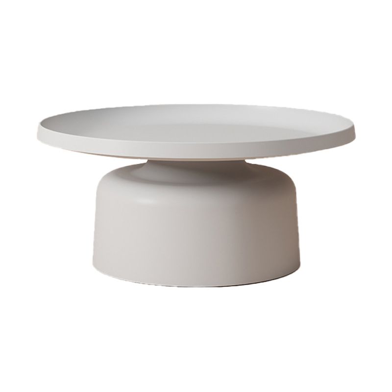 Metal Minimalist Cocktail Table Round Coffee Table for Living Room