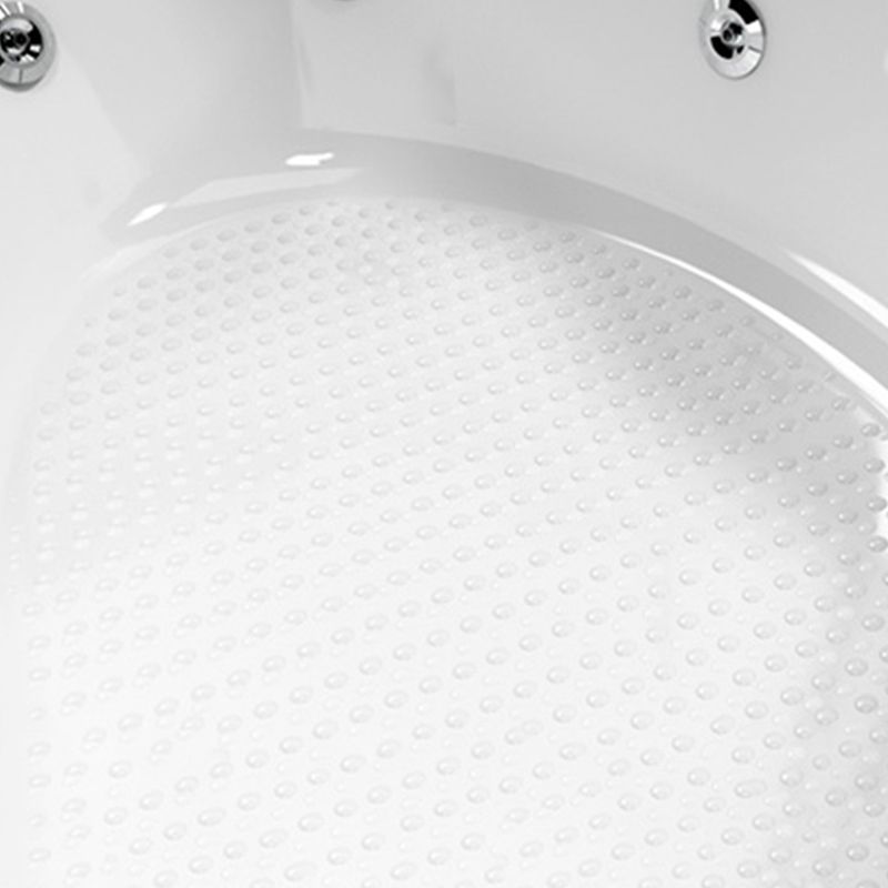 Acrylic Modern Back to Wall Bath Tub Bathroom Corner Bathtub in White