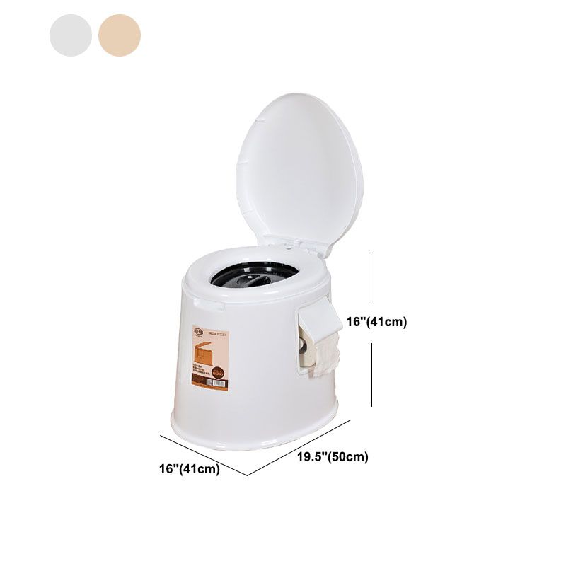 Contemporary Plastic Toilet Floor Mounted Toilet Bowl with Seat for Bathroom