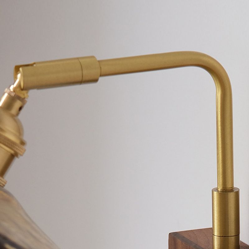 Contemporary Wall Sconce Armed Sconce Lighting with Glass for Bedroom