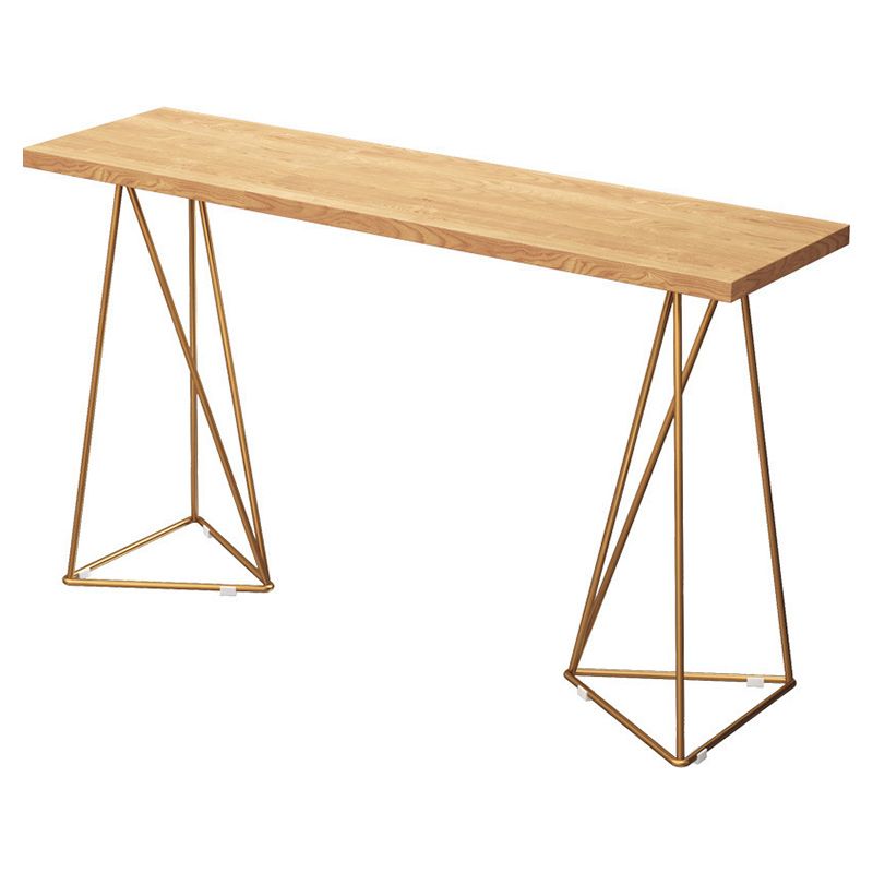 Glam Style Bar Table Set 1/2/4 Pieces Rectangle Bar Table with High Stools