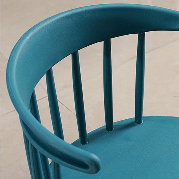 Silla trasera Windsor de estilo moderno, sillones de comedor con patas de plástico para cocina