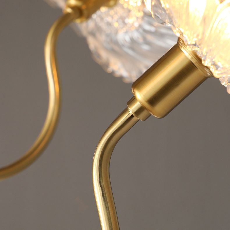 Blume Semi Flush Mount Leuchte moderne Glasdeckleuchten für Wohnzimmer