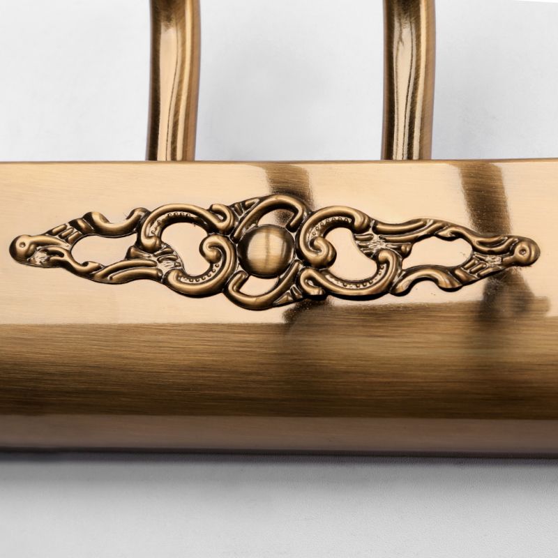 Luci da parete lineare Mid Century Metal 1 Light Sconce Light Aibrowture in oro