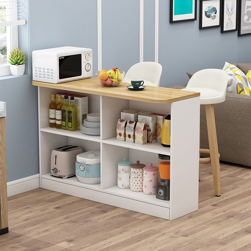 Modern Style Rectangle Wood Bar Height Pub Table for Kitchen