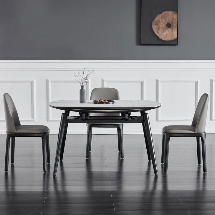 Modern Style Dining Chair Armless Chairs with Wooden Legs for Home