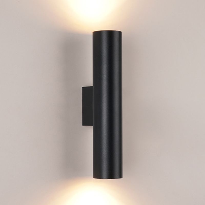 Cylinder Wall Mounted Lamps Modern Style Metal 2 Lights Wall Lighting Ideas