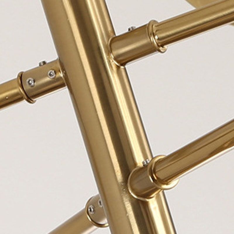 Eisendecke Anhänger Licht postmoderner Kronleuchterbeleuchtung in Gold