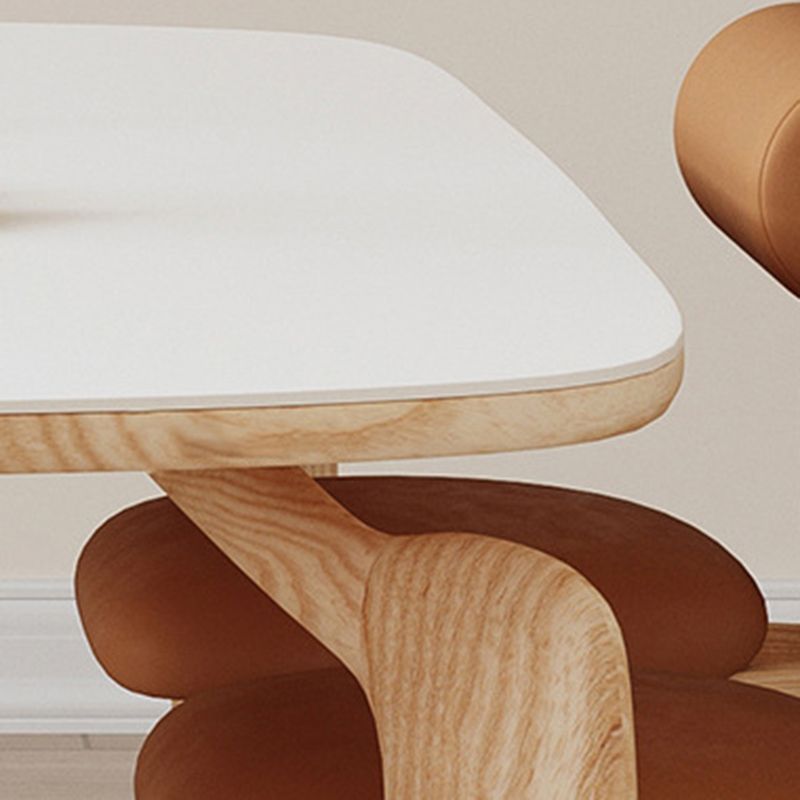 Modern 1/2/3/4/5 Pieces Dining Set Rectangle Stone Dining Table for Dining Room