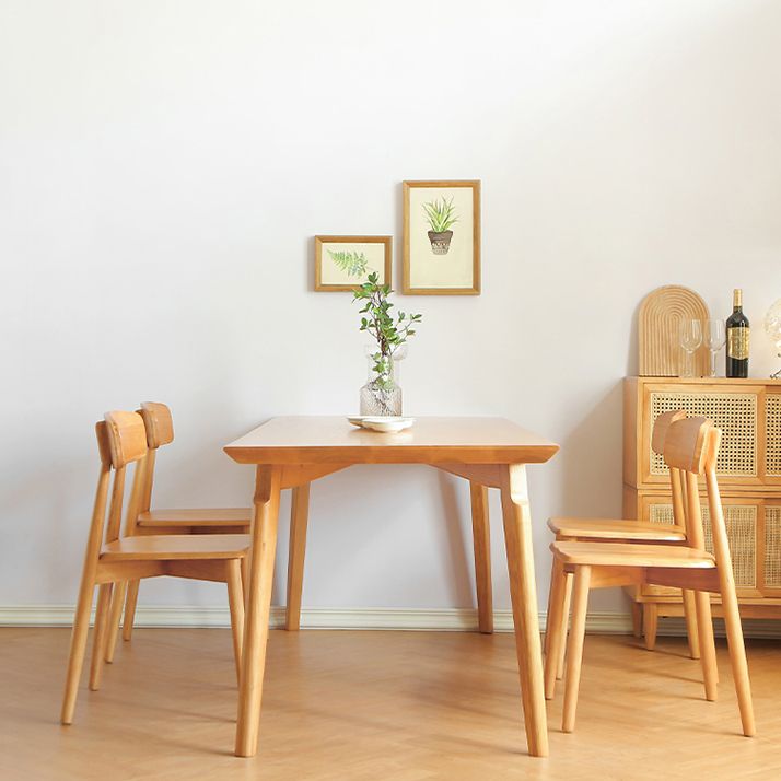 Modern 1/3/5/7 Pieces Dining Set Rectangle Pine Wood Dining Table for Dining Room