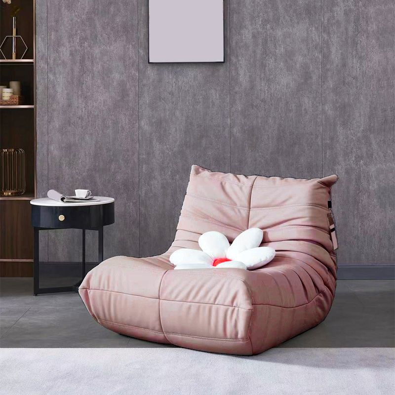 Nordic Caterpillar Lazy Sofa Balcony Designer Net Red Ins Light Luxury Single Leather