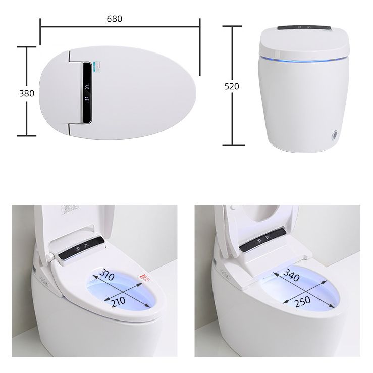 Modern Floor Mount Toilet Bowl Siphon Jet Bidet Toilet with Seat for Bathroom