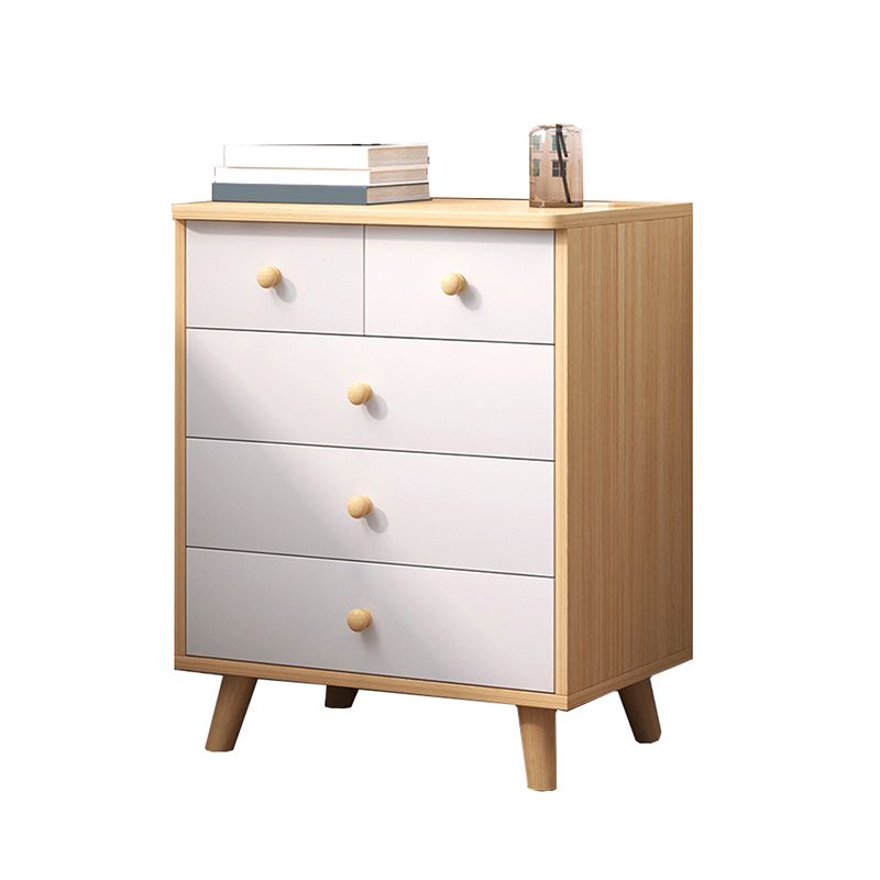 Modern Rectangle Accent Cabinet Wood Knobs Cabinet with Drawer