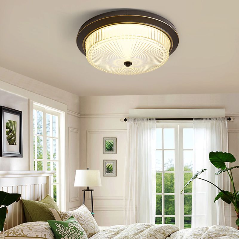 Flush Mount Ceiling Light American Country Style Indoor Round Shape Ceiling Mount Light