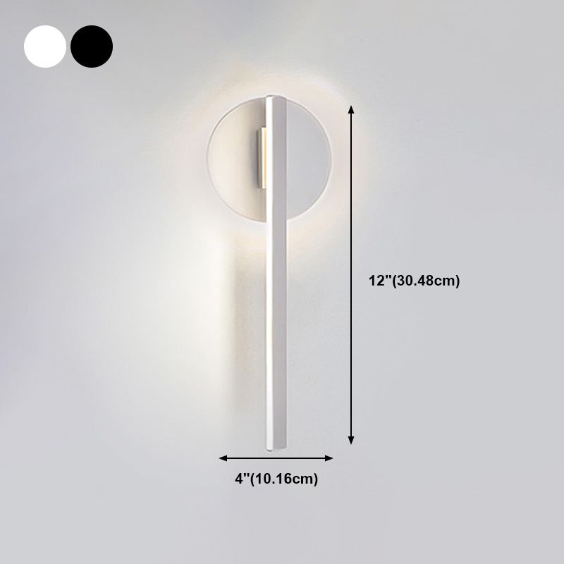 Strip Shape Wall Lighting Modern Style Metal 1 Lights Sconce Lamp for Living Room
