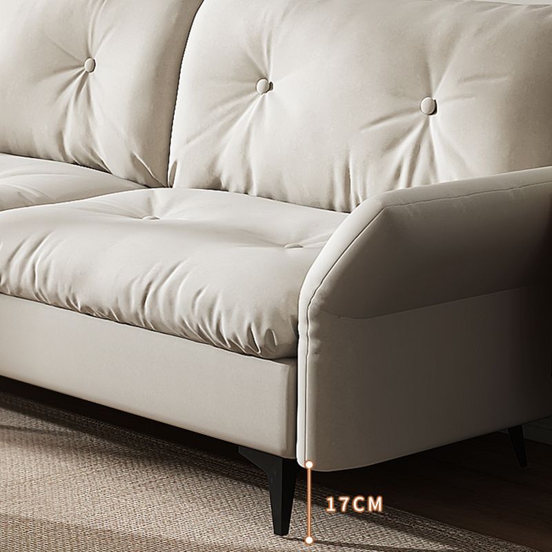 Glam Tufted Split-Back Flared Arm Living Room 2-seater Stationary Sofa