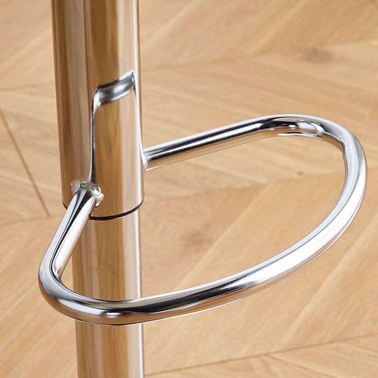 Contemporary Liftable Bar Stool Bucket Counter Bar Stool with Metal Legs