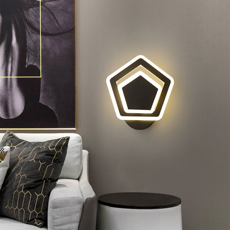 Sonded Bedroom Luz Luz Luz Led Metal Minimalista Montaje de pared Luz de luz de luz