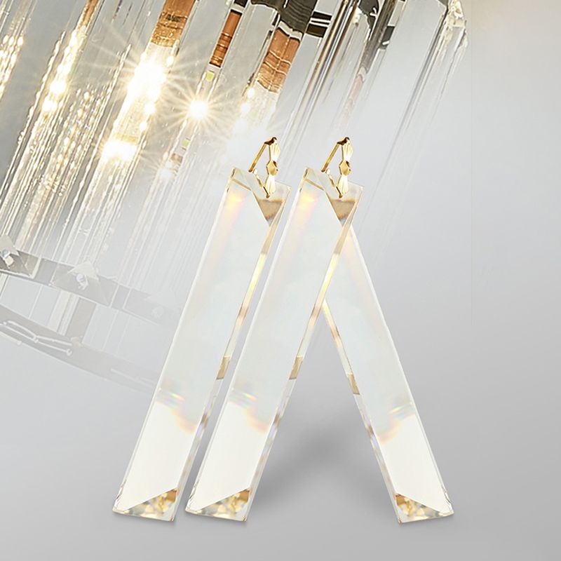 Crystal Geometric Flush Mount Light Modern Style 1 Light Flush Ceiling Light Fixtures