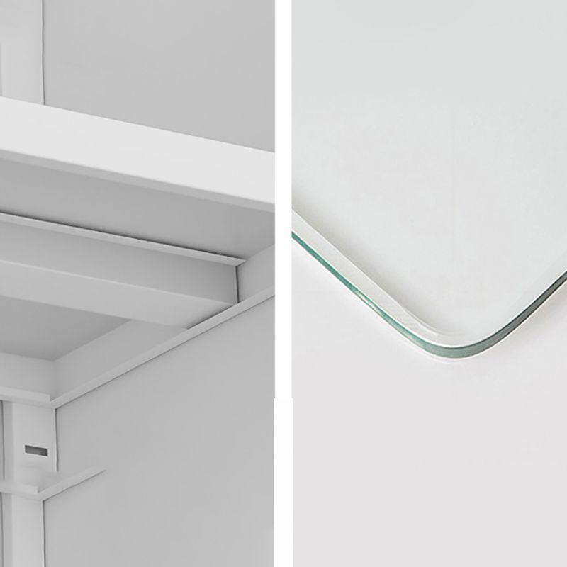 13" Wide Modern Bookshelf Closed Back Bookcase with Rectangular Shelves