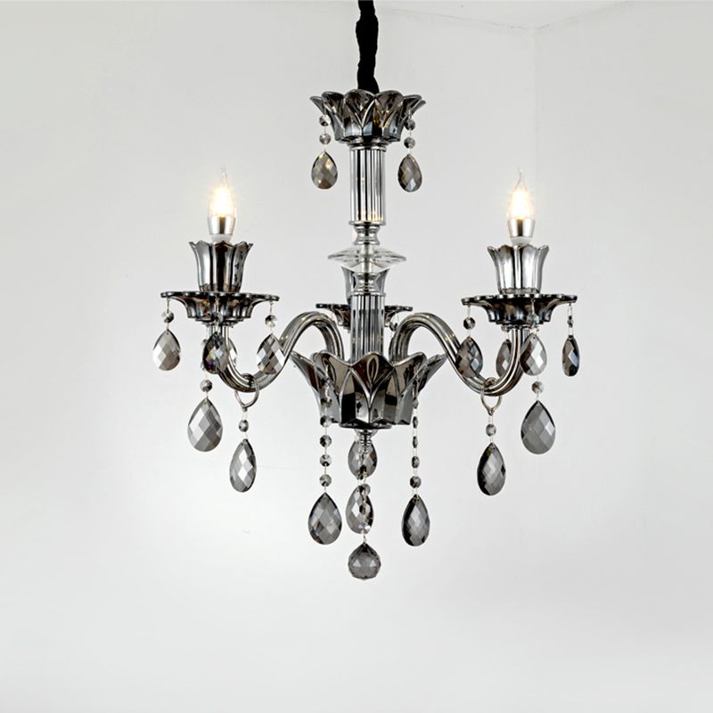 Crystal Candelabra Hanging Light Fixtures Vintage Living Room Hanging Chandelier Light