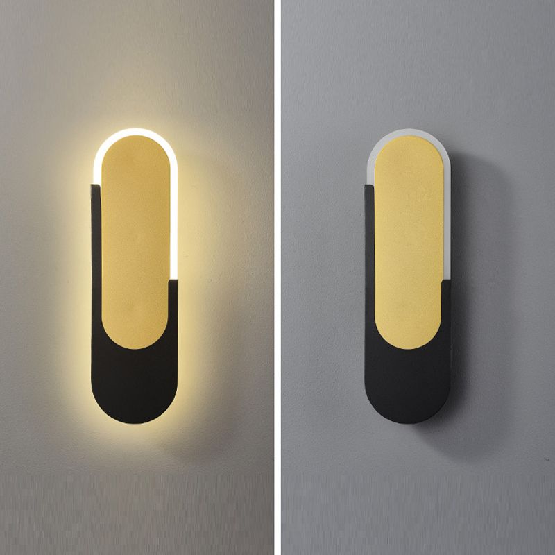 1 Light Geometric Wall Sconce Lights Modern Metal Wall Mounted Light Fixture