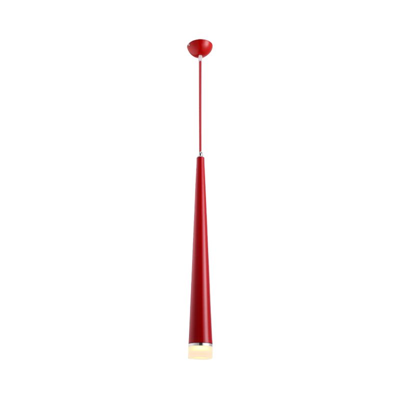 Verjüngte Decke Helles Metall moderne LED Grau/rotes Wohnzimmer Anhänger Leuchte in Weiß/warm/neutral