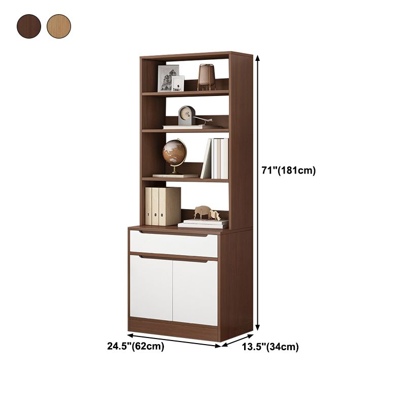 Vertical Shelf Bookcase Engineered Wood Book Shelf for Study Room