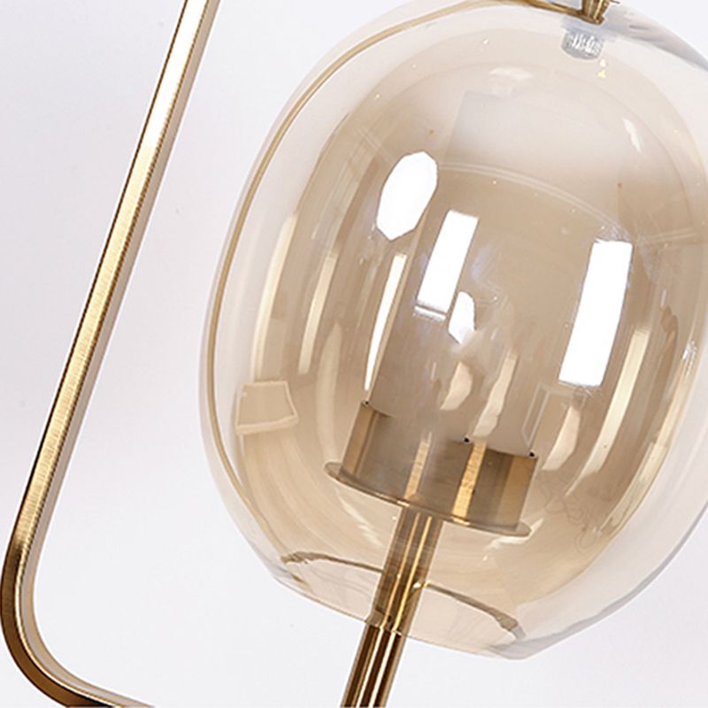 Lampada da tavolo a cupola in stile contemporaneo 1 luce da tavolo leggera