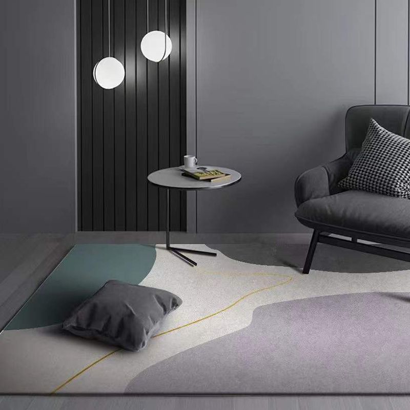 Hedendaagse matrixpatroon Tapijt Polyester Binnen Trut Petvriendelijk vloerkleed voor huizendecoratie