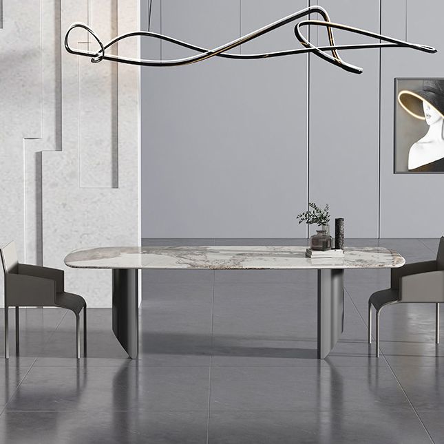 Glam Dinette Set with Leather Chairs 1/2/3 Pieces Glossy White Dining Table Set