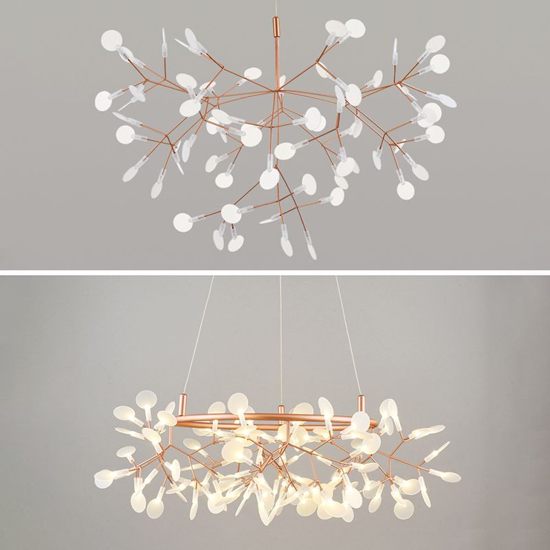 Luz de lámpara de araña de spray moderna kit de luz acrílico de acrílico