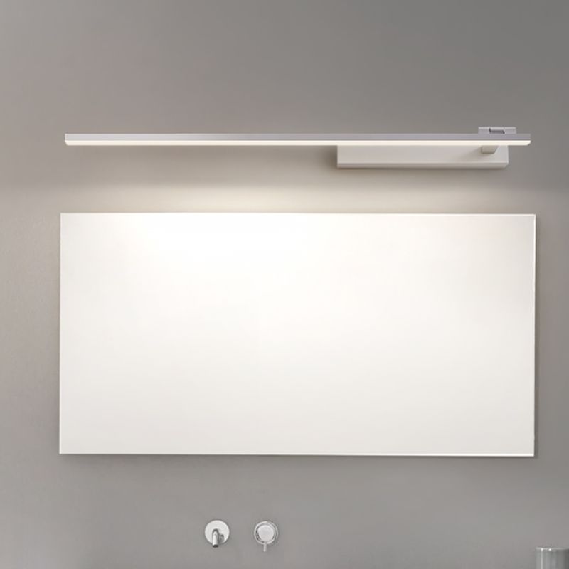 Minimalism Mirror Lamp Streamlined LED Wall Light Fixture for Bathroom