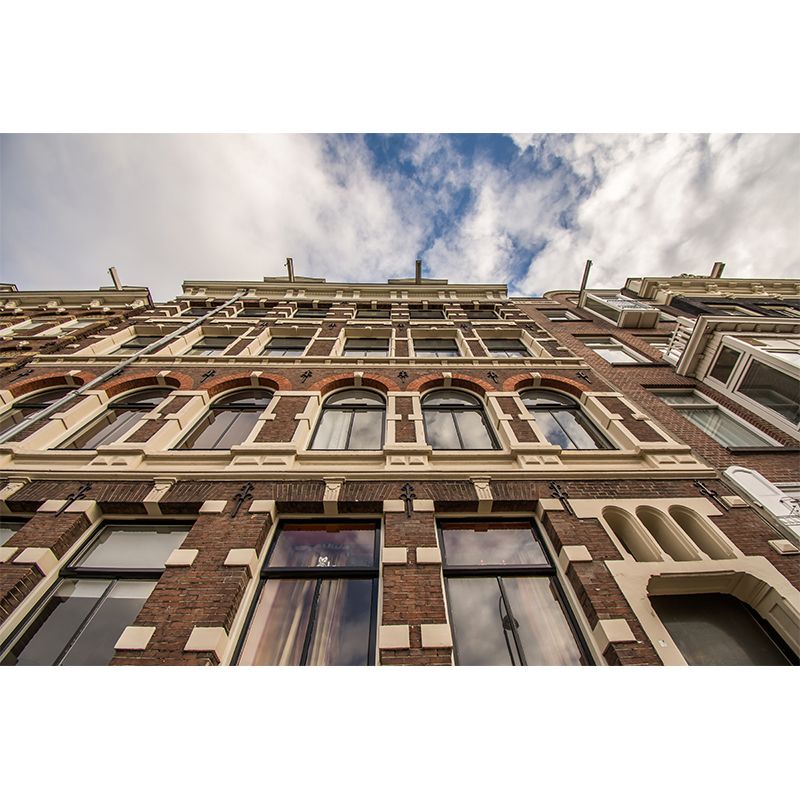 Amsterdam Architecture Scenery Mural Water Resistant Wall Art for Living Room