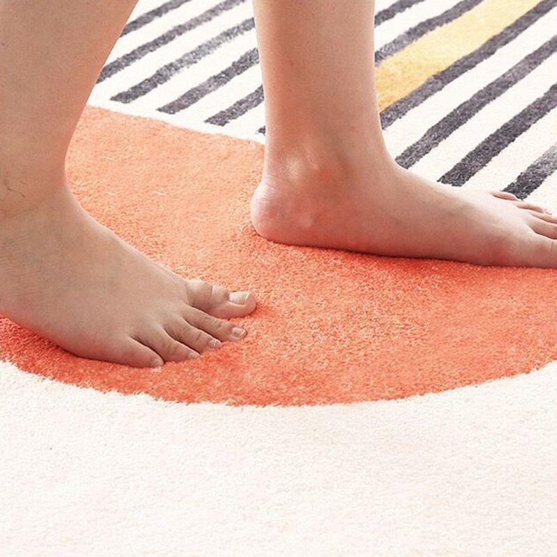 Tapis Simple marron en Polyester, couleur bosselée, lavable, pour l'intérieur, pour la décoration de la maison