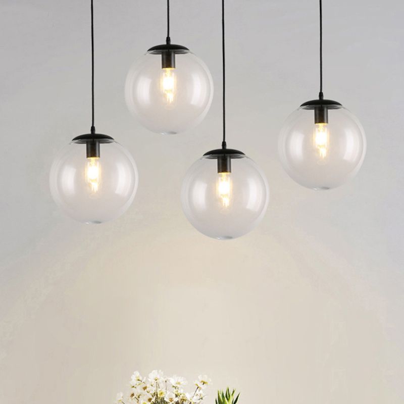 1 Light Spherical Pendant Lighting Modern simplicity Glass Pendant Ceiling Lights for Restaurant