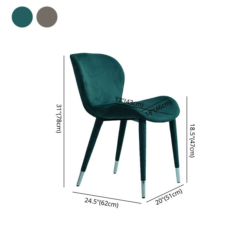 Silla de comedor de tela de lino de estilo moderno, silla de comedor con respaldo sólido y brazo para cocina