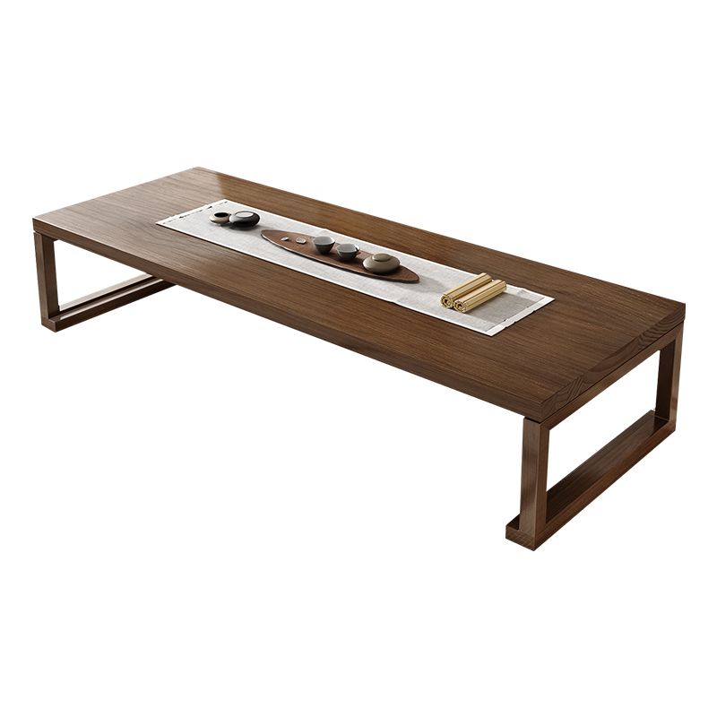 1 Rectangle Coffee Table Solid Wood Sled Single Coffee Table