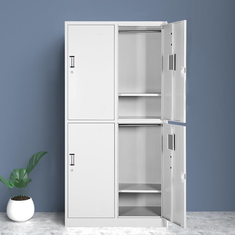 Contemporary Style Wardrobe Metal Home Wardrobe Closet With Lock
