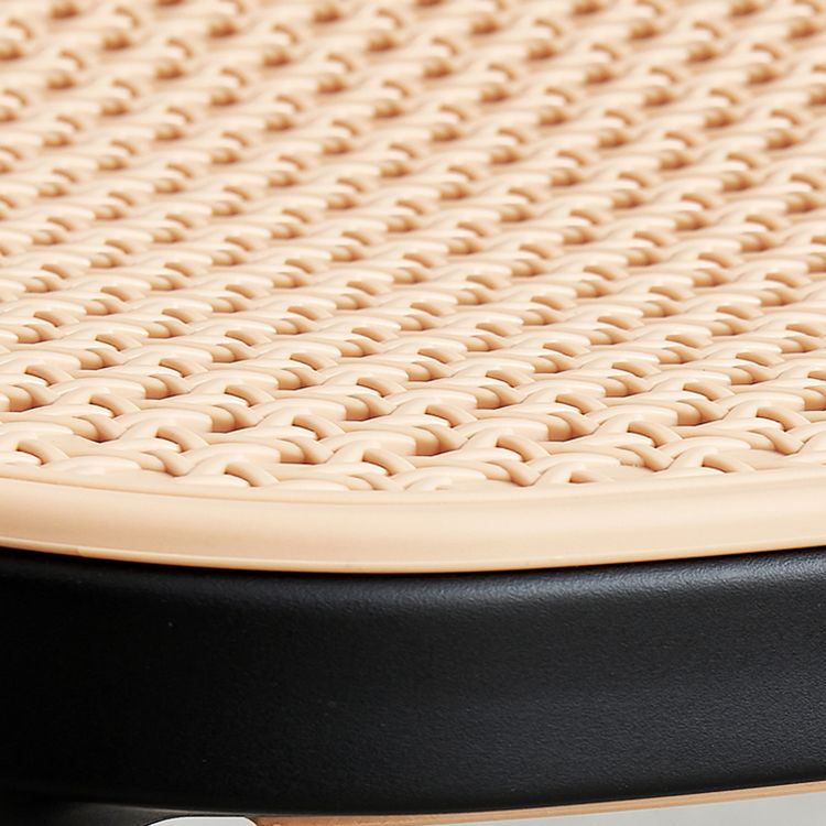 Modern Backrest Armless Counter Stool Plastic Hight Stool for Coffee Shop