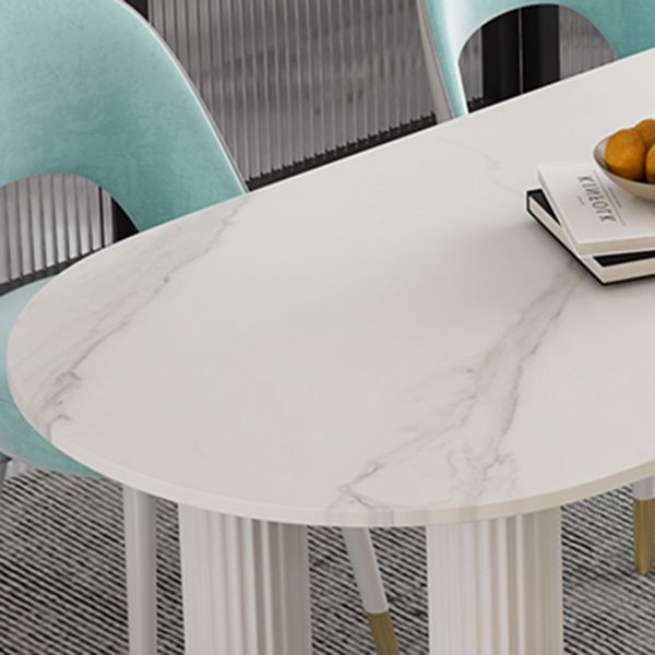 Metal Modern Free Form Table Sintered Stone Table with 3 Legs