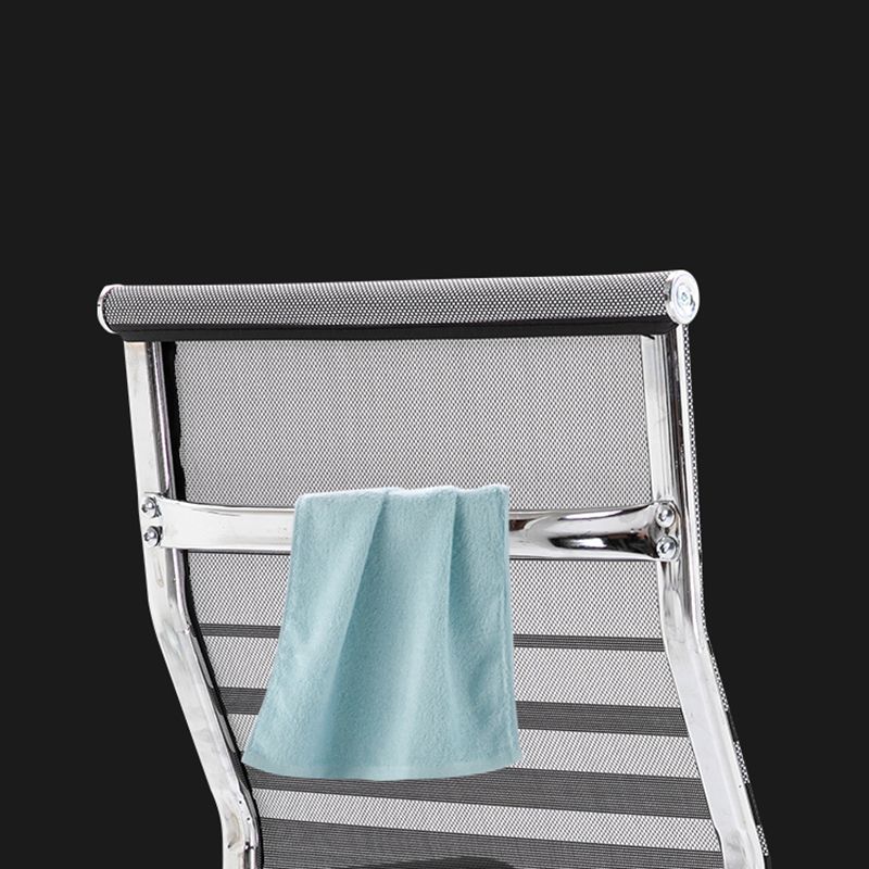 Slide Modern Office Chair Adjustable Seat Height Fixed Arms with Wheels